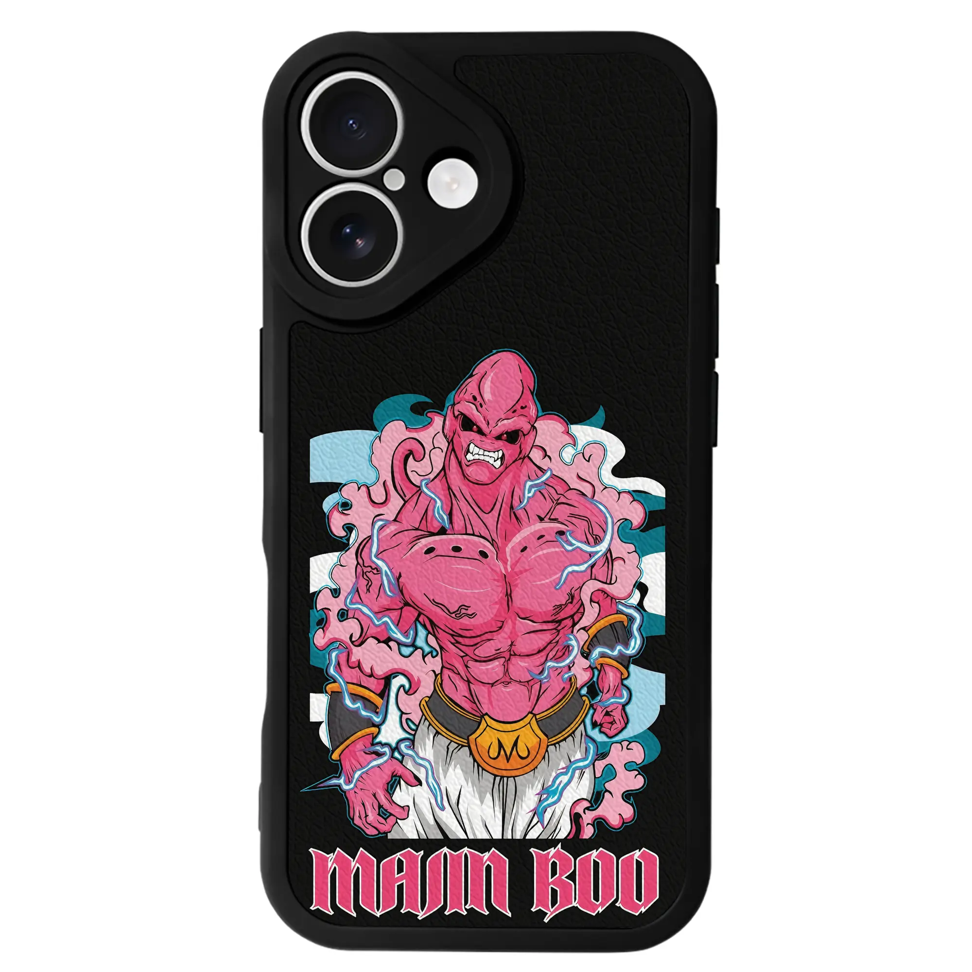 ドラゴンボール グッズ まじん ブウ - IPhone 16シリーズ対応 ・ シリコンスマホケース ・ レザー調 ・ 高精度フィット ・ 耐衝撃 ・ ワイヤレス充電対応 ・ 精密カット